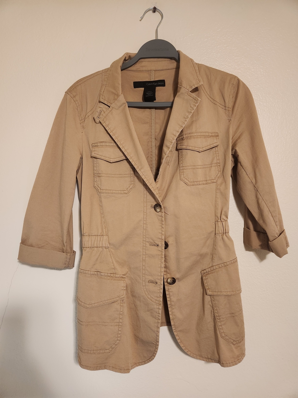 Casual Tan Utility Jacket - Calvin Klein Jeans